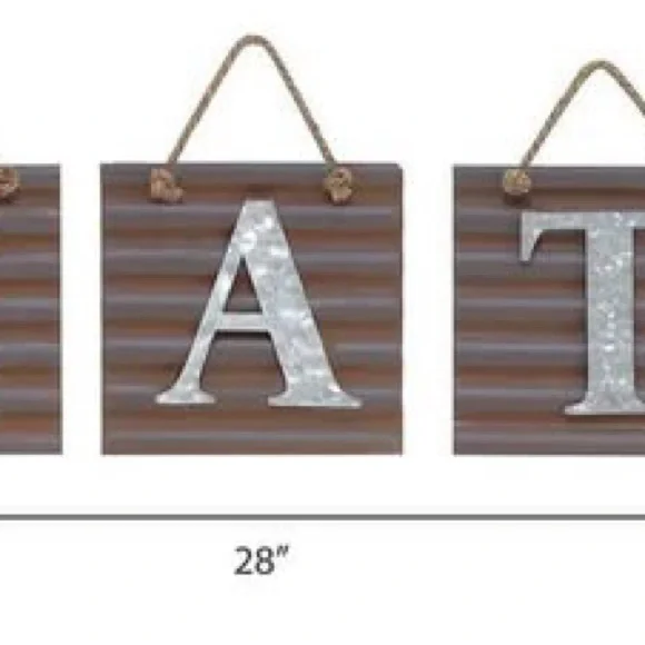 Rustic Brown Wall Decor Sign - Picture 3 of 6